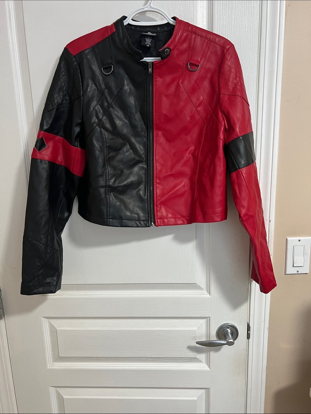 DC Comics Harley Quinn "Live Fast, Die Clown" Moto Jacket